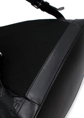 Gucci Black Leather GG Backpack 8