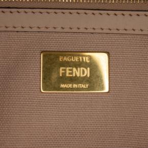 Fendi Pink Zucca Embroidered Baguette Bag 7