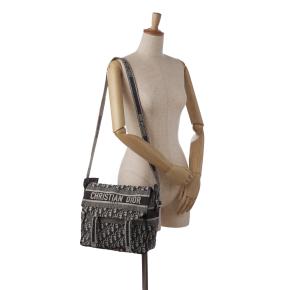 Blue Canvas Oblique Diorcamp Shoulder Tote 11