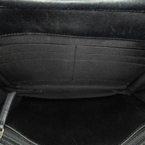 Chanel Black Pleated Crumpled Chevron Le Boy Wallet On Chain 5