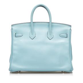Hermes Birkin 25 Retourne in Blue Atoll Swift Leather with Palladium Hardware 3