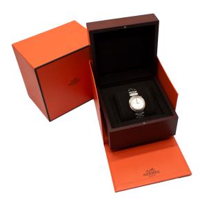 Hermes Large Cut Rose Gold Diamond  Watch 36mm 7