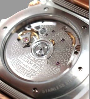 Hermes Large Cut Rose Gold Diamond  Watch 36mm 9