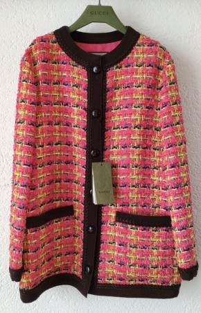 Gucci Multi Coloured Lame Tweed Jacket 7