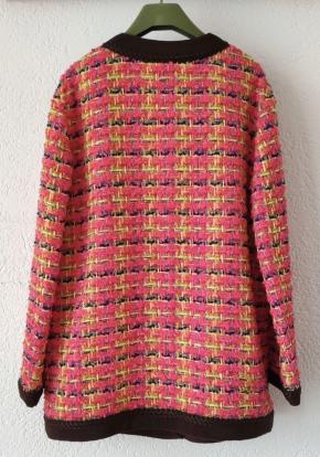 Gucci Multi Coloured Lame Tweed Jacket 8