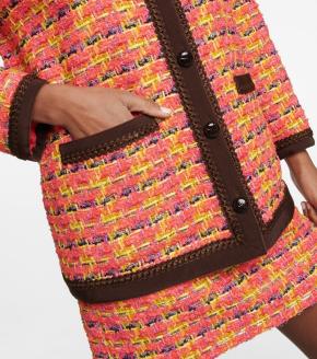 Gucci Multi Coloured Lame Tweed Jacket 3