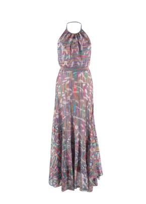 Missoni Multicoloured stretch-silk Halter Neck Dress 3