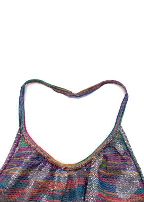 Missoni Multicoloured stretch-silk Halter Neck Dress 5
