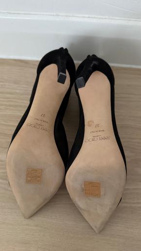 Jimmy Choo Black Mesh Kix 100 Crystal Ankle Boots 15