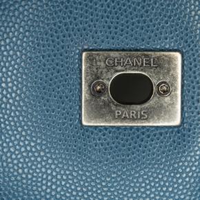 Chanel Blue Mini Quilted Caviar Coco Top Handle Bag 7