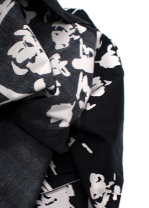 Marella Black and White Floral Cotton Skirt 5