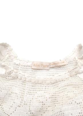 Aliai Forte White Dress with Lace Details 9