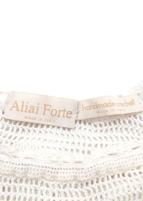 Aliai Forte White Dress with Lace Details 4