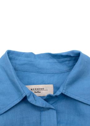 Weekend MaxMara Oversized Milva Blue Shirt 2