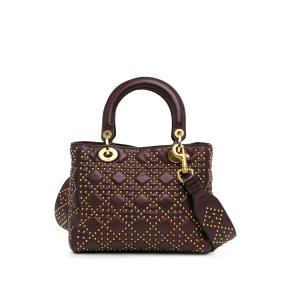 Dior Medium Lambskin Cannage Studded Supple Lady Dior 3