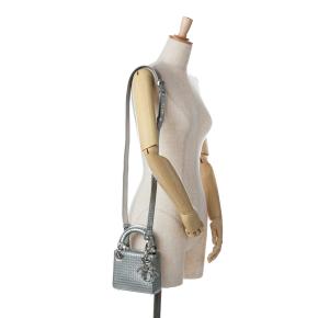 Dior Silver Mini Patent Microcannage Lady Dior 10