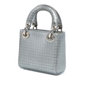 Dior Silver Mini Patent Microcannage Lady Dior 2