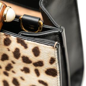 Gucci Leopard Print Small Bamboo Nymphaea Pony Hair Bag 10