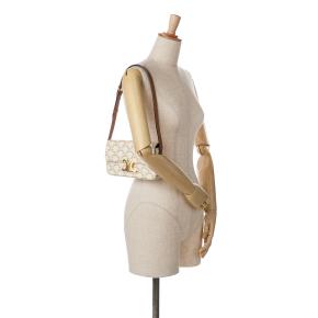 Celine Cream Triomphe Claude Shoulder Bag 11