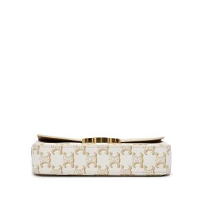 Celine Cream Triomphe Claude Shoulder Bag 4