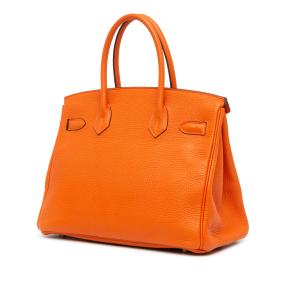 Hermes Orange Togo Birkin Retourne 30 with Palladium Hardware 2
