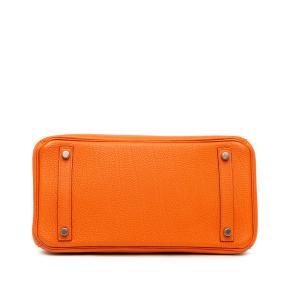 Hermes Orange Togo Birkin Retourne 30 with Palladium Hardware 3