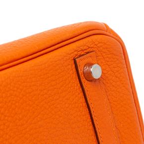 Hermes Orange Togo Birkin Retourne 30 with Palladium Hardware 7