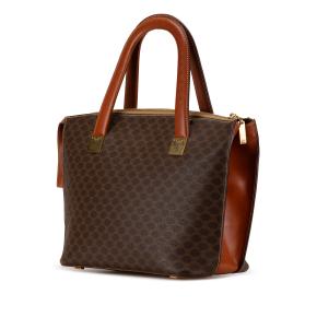 Celine Brown Macadam Coated Canvas Tote Bag 2
