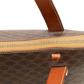 Celine Brown Macadam Coated Canvas Tote Bag 8