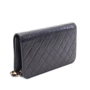 Chanel Vintage CC Quilted Lambskin Full Flap Bag 2