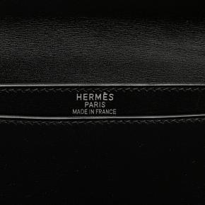 Hermes Black Box Calf  Sac A Depeches 38 5