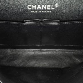 Chanel Black Patent Leather Medium  Double Flap Bag 4