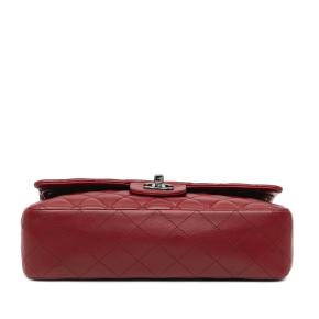 Chanel Burgundy Medium  Lambskin Double Flap Bag 3