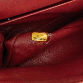 Chanel Burgundy Medium  Lambskin Double Flap Bag 7