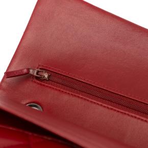 Chanel Burgundy Medium  Lambskin Double Flap Bag 8