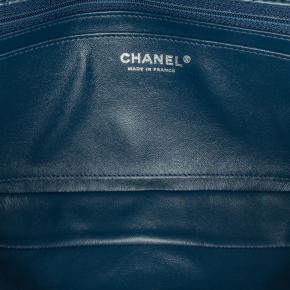 Chanel Blue Medium Embroidered Lambskin Camellia Follies Flap Bag 4