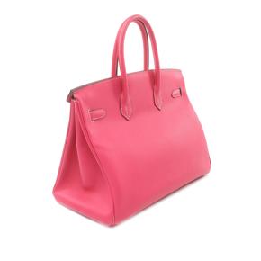 Hermes Rose Tyrien Epsom Birkin Retourne 35 with Palladium Hardware 2