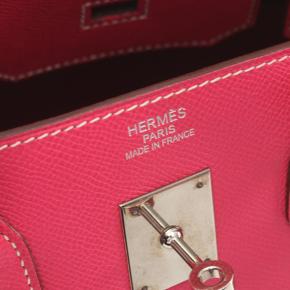 Hermes Rose Tyrien Epsom Birkin Retourne 35 with Palladium Hardware 4
