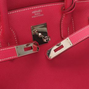 Hermes Rose Tyrien Epsom Birkin Retourne 35 with Palladium Hardware 5