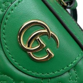 Gucci Green Mini GG Matelasse Marmont Crossbody Bag 5