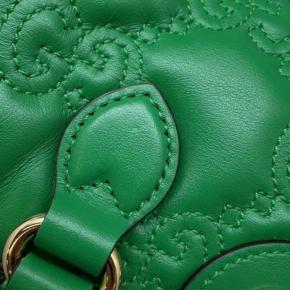 Gucci Green Mini GG Matelasse Marmont Crossbody Bag 7