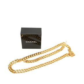 Chanel Gold Plated No. 5 Perfume Bottle Charm Chain Link Belt 4