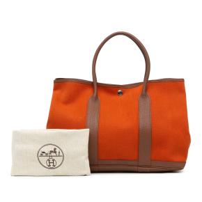 Hermes Burnt Orange Toile and Negonda Garden Party 36 8