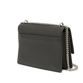 Saint Laurent Charcoal Medium Grained Calfskin Monogram Sunset Crossbody Bag 2