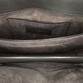 Saint Laurent Charcoal Medium Grained Calfskin Monogram Sunset Crossbody Bag 4