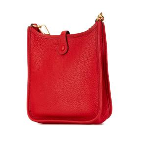 Hermes Red Clemence Evelyne TPM 2