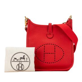 Hermes Red Clemence Evelyne TPM 8