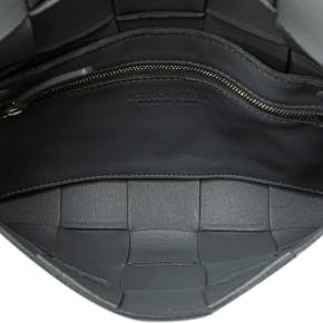 Bottega Veneta Grey Calfskin Intrecciato Cassette Crossbody Bag 4