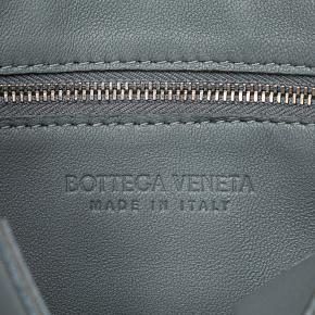 Bottega Veneta Grey Calfskin Intrecciato Cassette Crossbody Bag 5