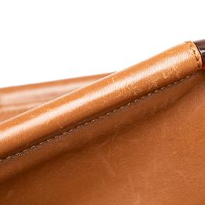 Chanel Brown Vintage  CC Lambskin Tortoise Handle Tote Bag 8